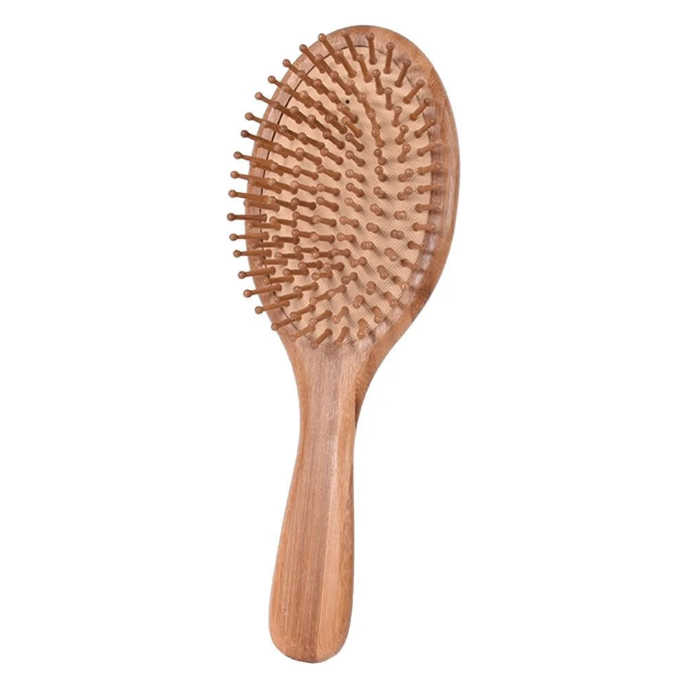 KEYMERRY Wooden Handle Paddle Hair Brush