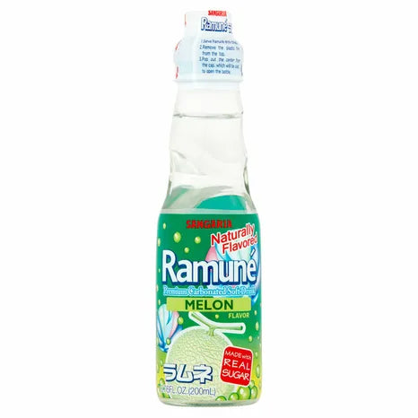 SANGARIA Ramune Drink Melon Flavor 200ml