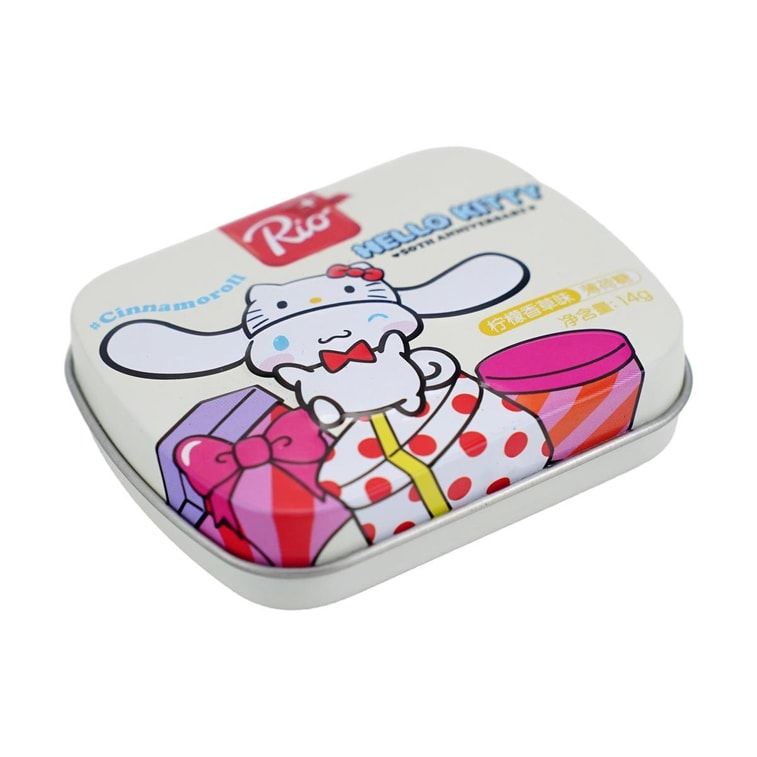 Bonbons à la menthe sans sucre Rio Cinnamoroll (saveur thé gingembre-ananas) 14 g