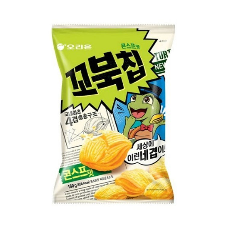 ORION Kkobuk Turtle Chips (Korean Carbonara Flavor) 160g